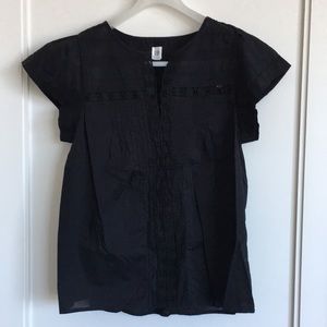 Gap Cotton Short Sleeve Blouse